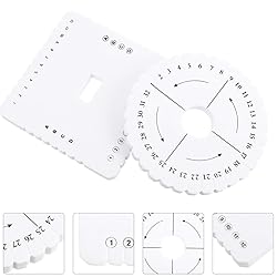 EXCEART 2pcs Kumihimo Beading Cord Disc Disk Round