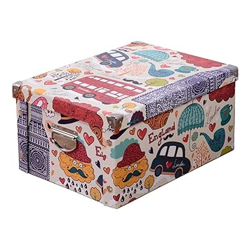Nbhuzehua Stackable Collapsible Cardboard Folding File Kids