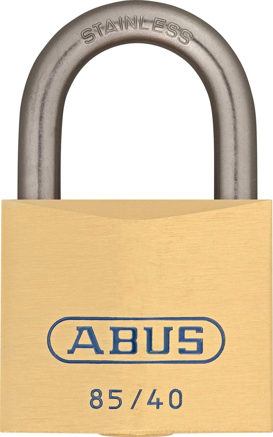 ABUS 4836 85IB/40 SB Brass Padlock 40 mm, Stainless Steel Shackle, 40mm