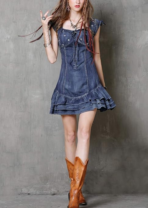 Vestidos De Mezclilla Con Botas Vaqueras Outlet Shop, UP TO 57% OFF |  www.pcyredes.com