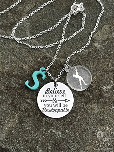 Majorette Necklace, Majorette Jewelry, Baton Necklace, Baton Charm Necklace, Twirling Necklace, Majorette Gift