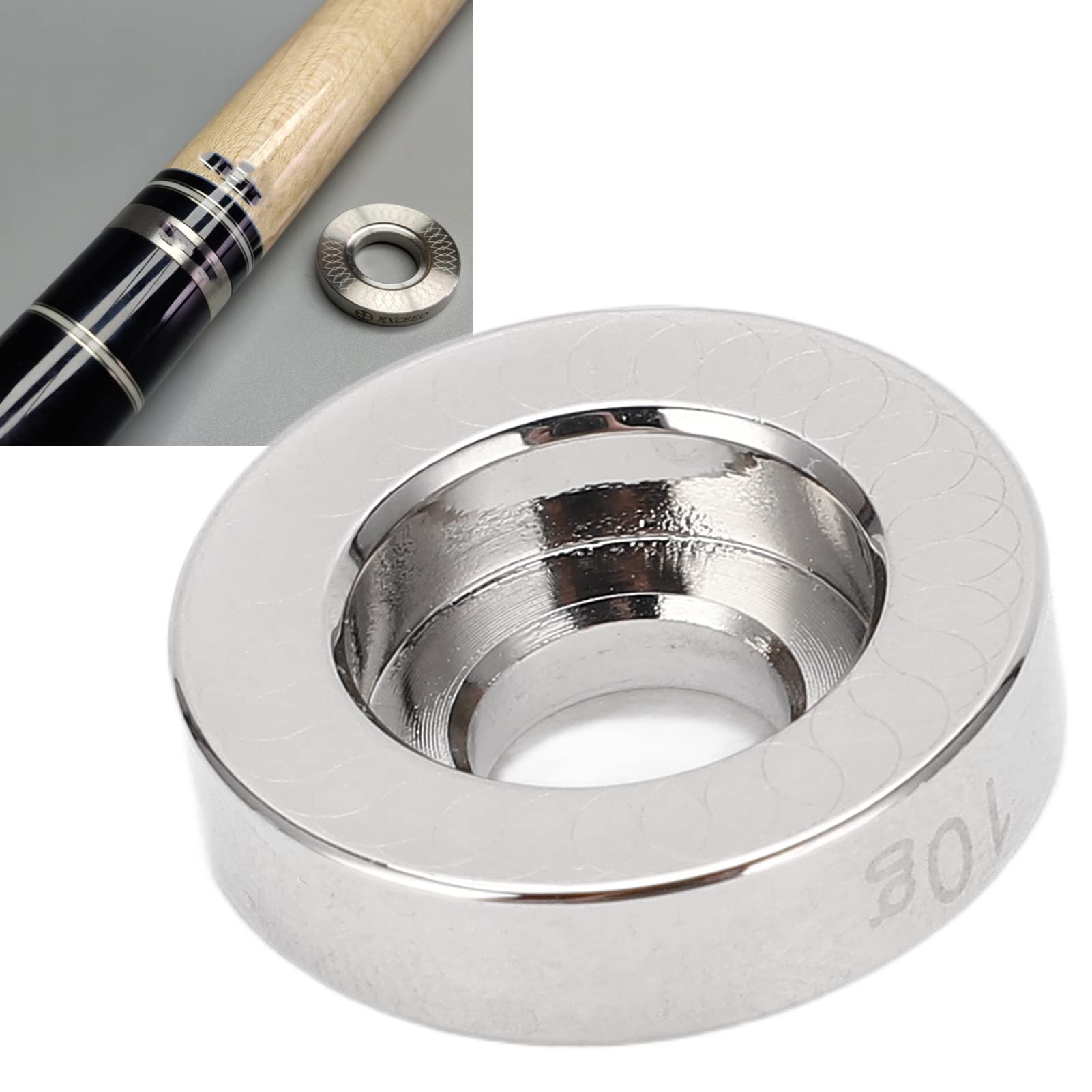 Billiard Stick Weight, 0.8 * 0.3 * 0.2in 12g Stainless Steel Pool