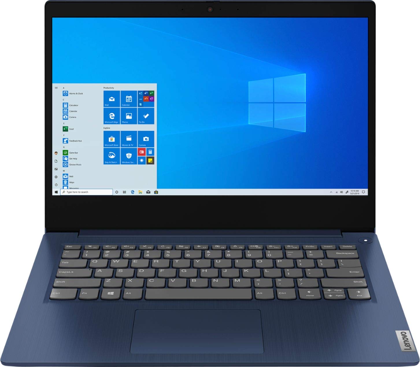Laptop Lenovo IdeaPad 3, pantalla de bisel estrecho Full HD de 14, procesador AMD Ryzen 3 3250U de doble núcleo, memoria DDR4 de 8 GB, disco duro de 1 TB, cámara web, HDMI, Wi-Fi, Windows 10 Home, azul abismo