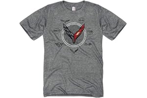 WEST COAST CORVETTE Corvette Next Generation C1-C8 Generation T-Shirt : Heather Graphite (X-Large)