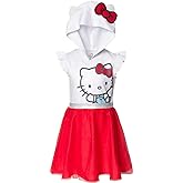 Hello Kitty Girls Mesh Cosplay Tulle Dress Toddler to Big Kid