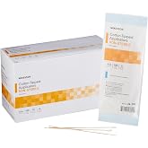 McKesson Cotton-Tipped Applicator Swabstick, Non-Sterile, 6 in, 100 ct | Wood Shaft