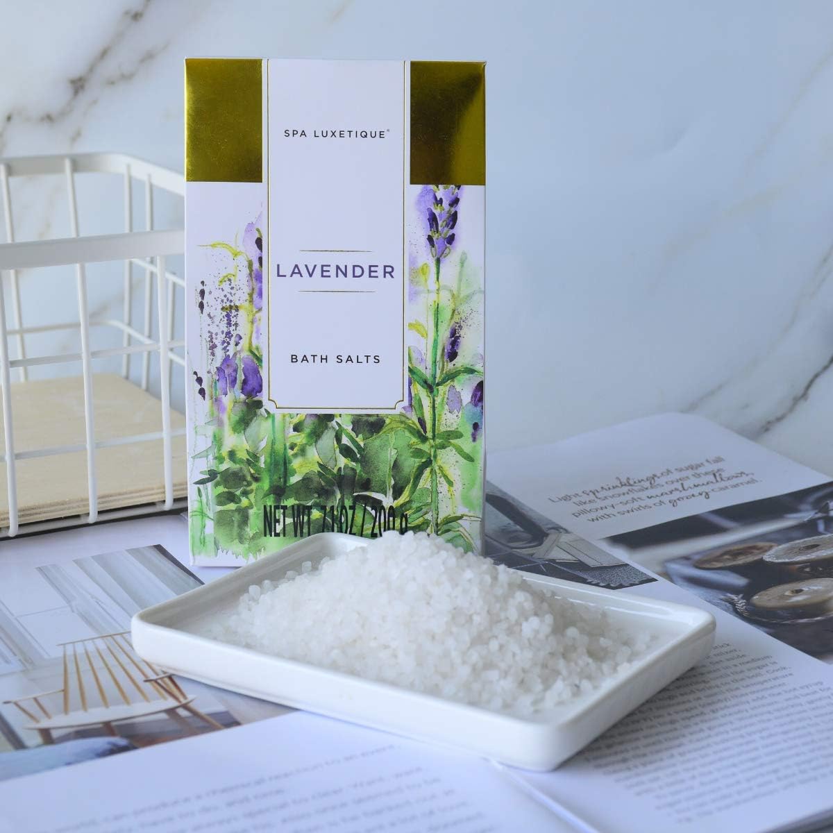 Gift for girlfriend spa luxury, 12 piece gift set, lavender fragrance with bath salt, bath bombs, shower gel, hand cream - Image 5