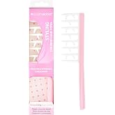 Brushworks Wide Tooth Curl Comb - Smoothing Detangling Comb for Curly, Wavy &amp; Thick Hair, Defines Curls &amp; Reduces Frizz - Lightweight &amp; Travel-Friendly, Pink