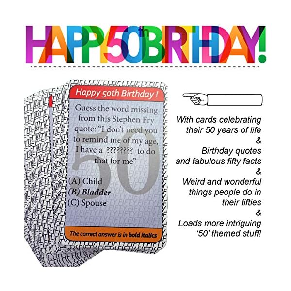50th-Birthday-The-Game-amusing-gift-idea-or-fun-party-ice-breaker-especially-for-people-turning-fifty 50th Birthday The Game - amusing gift idea or fun party ice breaker, especially for people turning fifty.