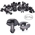 10x Nylon Bumper Retainer Clips For GM Chevrolet Sierra – 15733970 Air Deflector Grommets