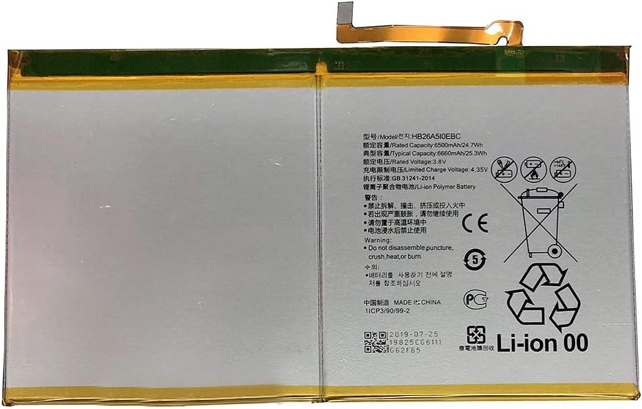 XITAIAN 25.3Wh 6660mAh HB26A510EBC Replacement Battery for Huawei MediaPad M2 10.1 flat cell M2-A01W M2-A01L with Tools - Image 3