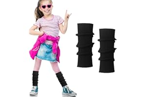ONUPGO Leg Warmers for Kids Girls Toddler Leg Socks Neon Knit Ribbed Baby Leg Warmers Boys Arm Warmer, 80s Outfit for Kids