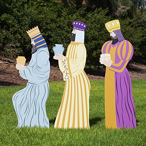 Outdoor Nativity Store Outdoor Nativity Set Add-on - Three Wisemen (Large, Color)