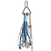 Jekvill Tassel Keychain for Women beach keychains with Starfish shell and Sun pendant Bag Charms Handbag Backpack keychain