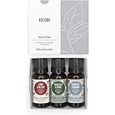 Edens Garden Christmas Essential Oil Blends Holiday 3 Set – 100% Pure Therapeutic Grade, Natural & Free of Fragrance Oil – for Autumn & Winter Festive Season - Ideal for Home Diffusers, 10 ml/ 3 Pack