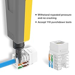 VCE Cat6 RJ45 Keystone Jack Insert UL Listed