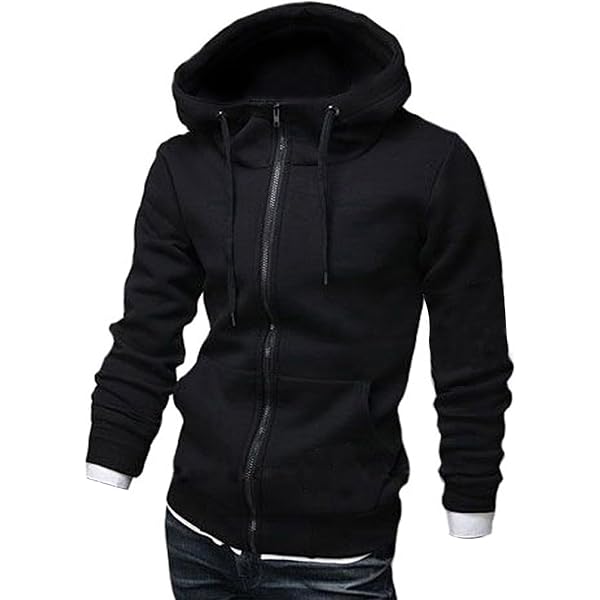 Rela Bota Men's Turtleneck Zipper Hoodie - Pullover With Drawstring Hood & Kangaroo Pocket - View #3