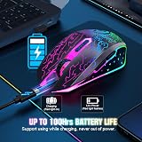 VersionTECH Wireless Gaming Mouse 2.4G Rechargeable Silent Click DPI view 6