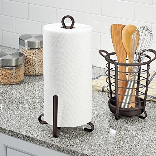 InterDesign Axis Utensil, Spatula, Silverware Holder for Kitchen Countertop Storage - Bronze