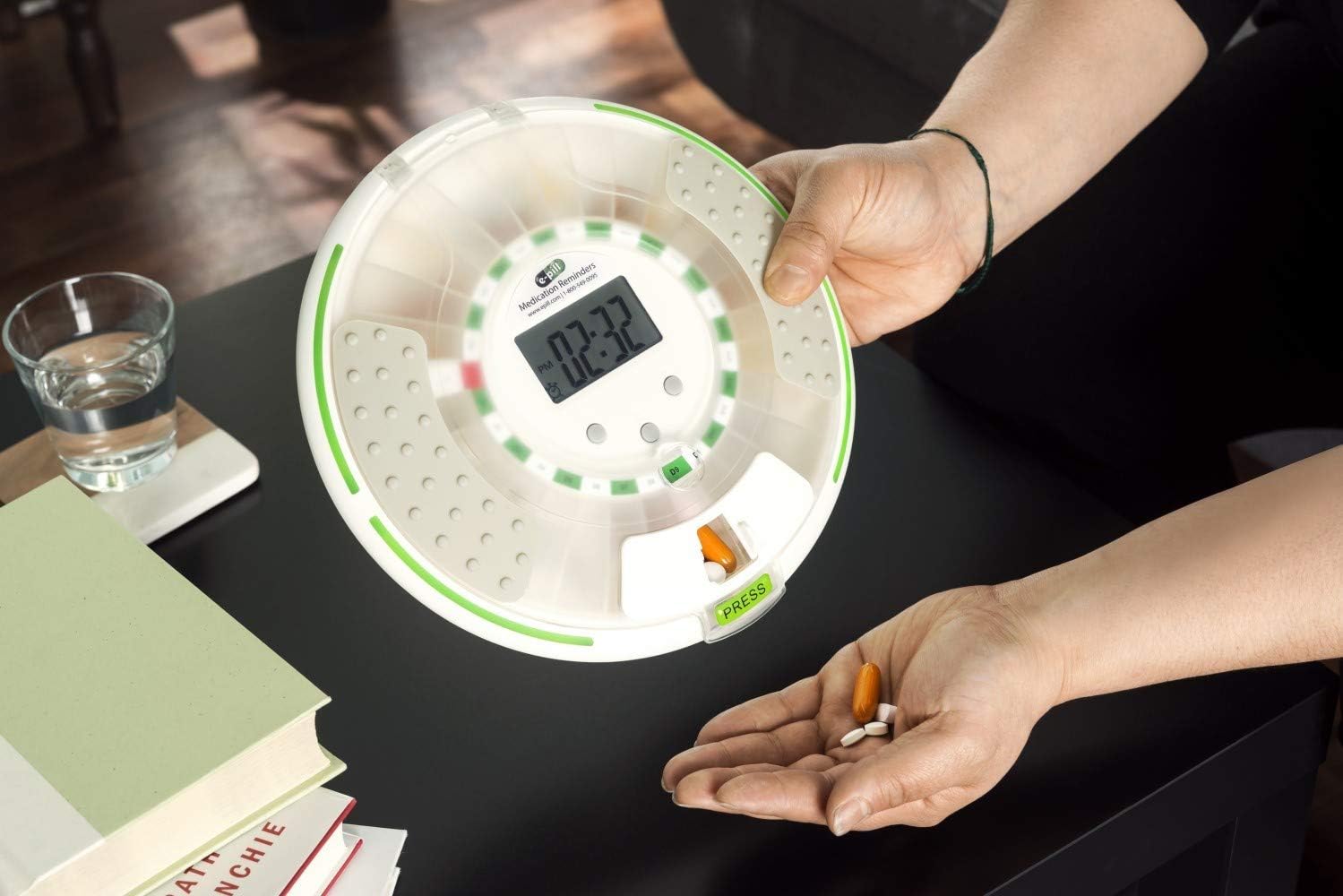 e-Pill MedSmart Voice - Locked Automatic Pill Dispenser – Reminds with a Friendly Voice: Health & Personal Care