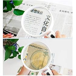 Led Magnifiers Handheld 10x Old Man Reading