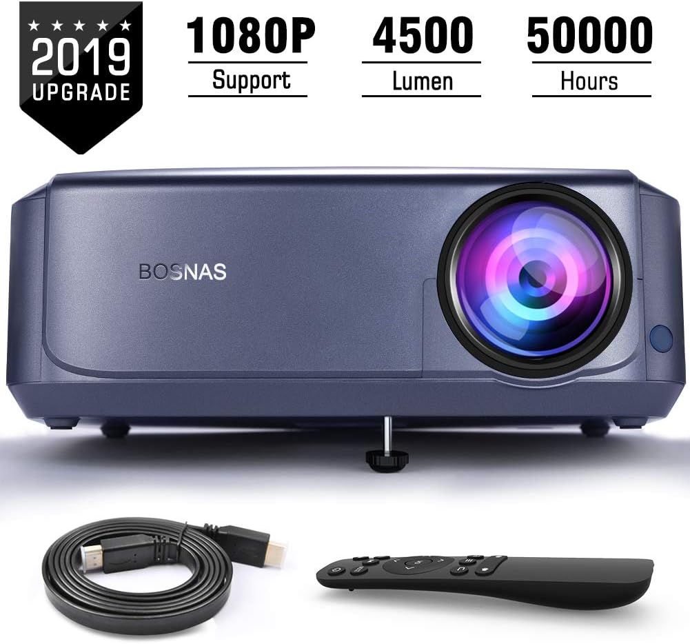 Amazon Vidéoprojecteur Vidéoprojecteur, 6000 Lumens Projecteur Full HD 1920 x 1080P Natif