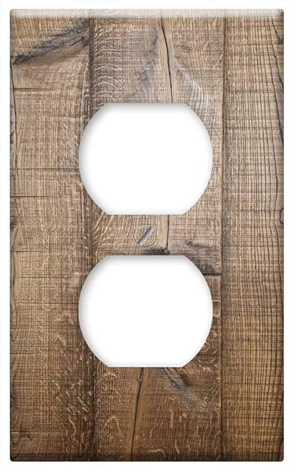 Switch Plate Outlet Cover Timber Floor Wood Texture Wooden