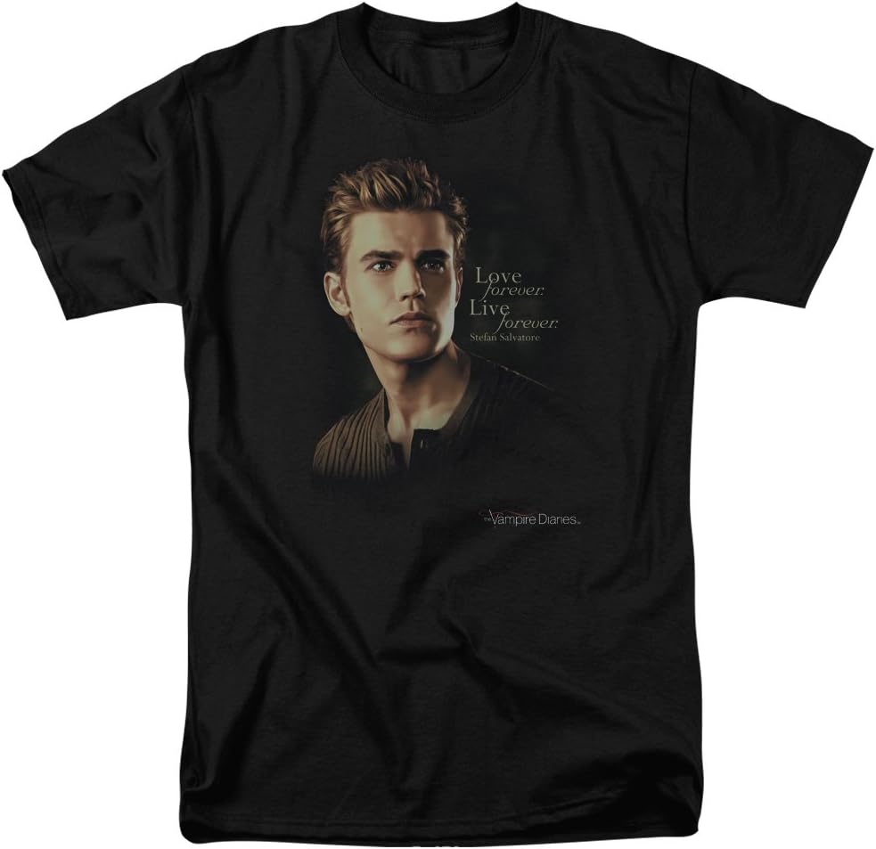 The Vampire Diaries Forever Mens Short Sleeve Shirt Black XL