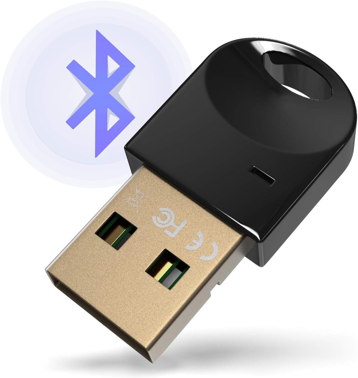 USB Bluetooth 4.0 Adapter Dongle for PC Laptop Computer Desktop Stereo Music, Skype Call, Keyboard, Mouse, Support All Windows XP/Vista/7/8 /Win10 (Black) …