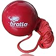 Bratla Cricket Ball with Rope - Cricket Hanging Ball as a Cricket Training Ball with Cord String for Batting Practice, Red Cricket Practice Balls from Cricket Training Equipments