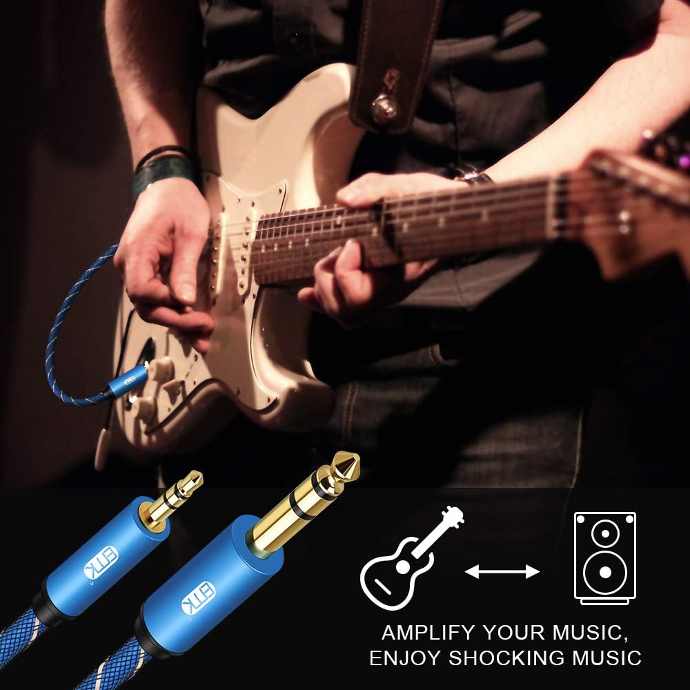 AUX 3.5mm to 6.5mm Audio Cable Mobile phone Computer Connected to Electronic drum, Amplifier, Guitar, Mixer, Speaker - Image 3