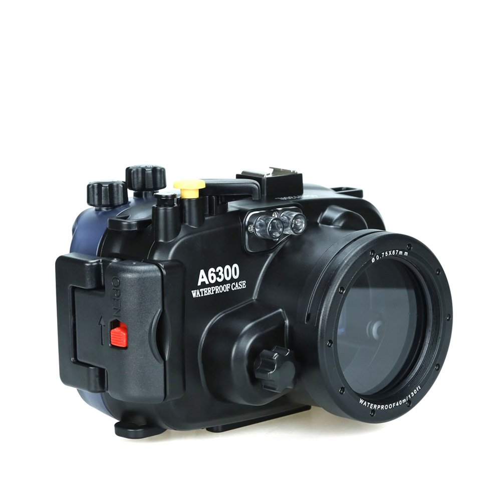 Sea frogs for Sony a6300 a6400 130FT/40M Underwater Camera Diving Waterproof Housing Case