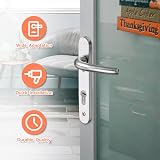 Bwintech 1 Set Black UPVC Door Handle 92mm 210mm Backset 122mm Screw Hole view 6