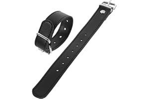 HOMSFOU Leather Stirrup Strap with Metal Buckle Adjustable Bike Front Basket Strap Bike Accessory for Bicycle Basket Decor