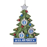 Kurt S. Adler Kurt Adler 4.5-Inch Resin Air Force Christmas Tree Ornament