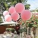VUMSUM 36 inch Pastel Balloons for Parties 5 pcs Macaron Latex Balloons for Birthday Wedding Engagement Anniversary Christmas Festival Picnic or Any Friends & Family Party Decorations-Pastel Pink