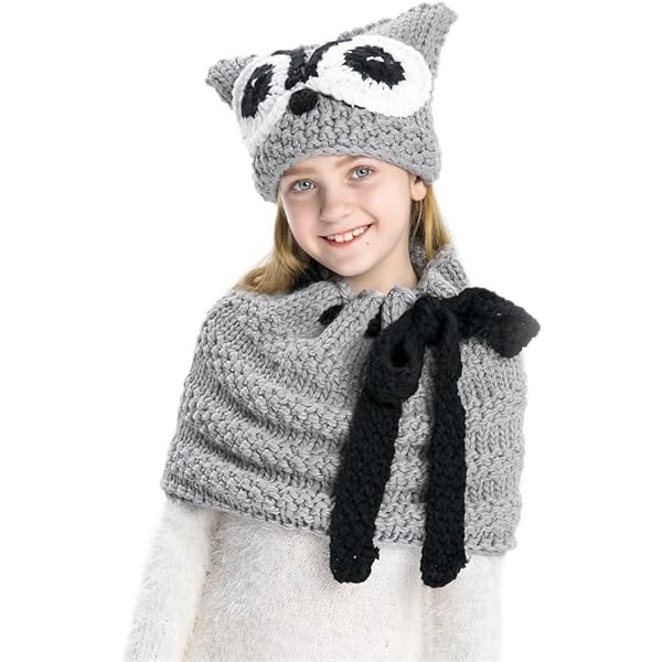 Juego De Gorro, Bufanda Y Guantes De Invierno Para Niños - 3 Piezas, Tejido De Ganchillo, Pantalla Táctil