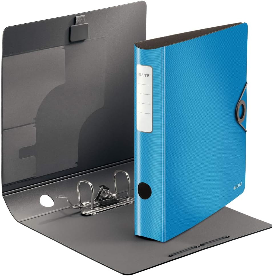 Leitz 10481030 quality folder 180 ° ring binder, blue, lightblue, Pack of 1 - Image 3