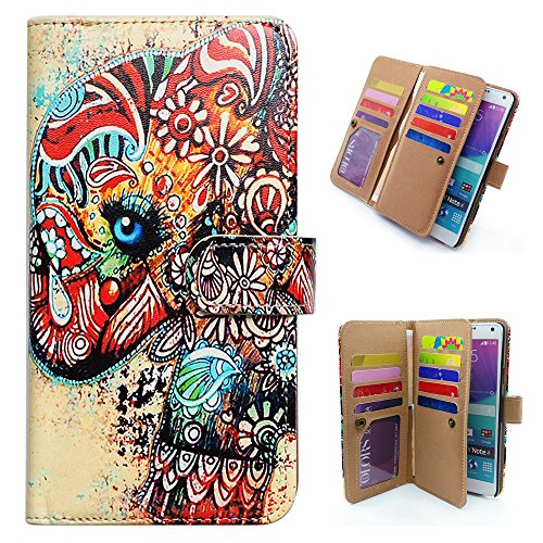 Bfun packing tribal floral elephant leather multi-funct…