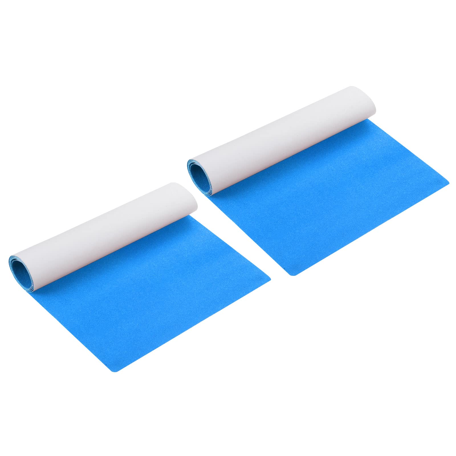 PATIKIL Grip Tape Sheet, 2 Pack Non Slip Tape Waterproof High Traction Grind Sandpaper Grips for Skateboard Skate Scooter Longboard Stair, Blue
