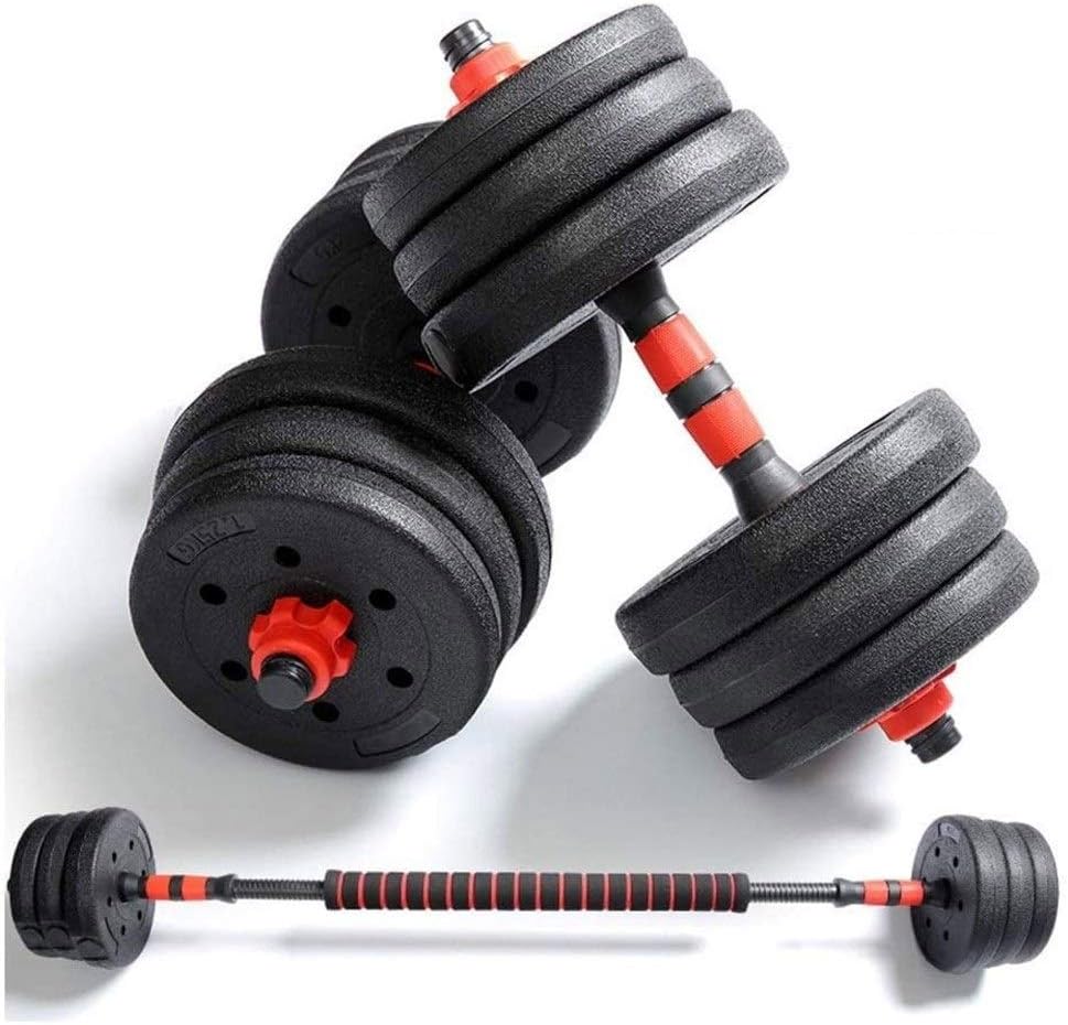 Fitness Dumbbells Dumbbells Set Large Dumbbells Barbell Adjustable Rubber Encased Metal Handles Weight Iron Body Building Gym Dumbbell Dumbbells 10kg 15kg 20kg (Size : 10kg)