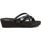 Teva Women's W Mush Mandalyn Wedge Ola 2 Flip-Flop, Black, 8 M US