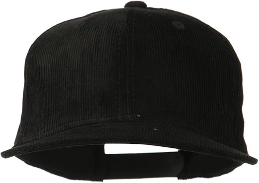 black corduroy hat