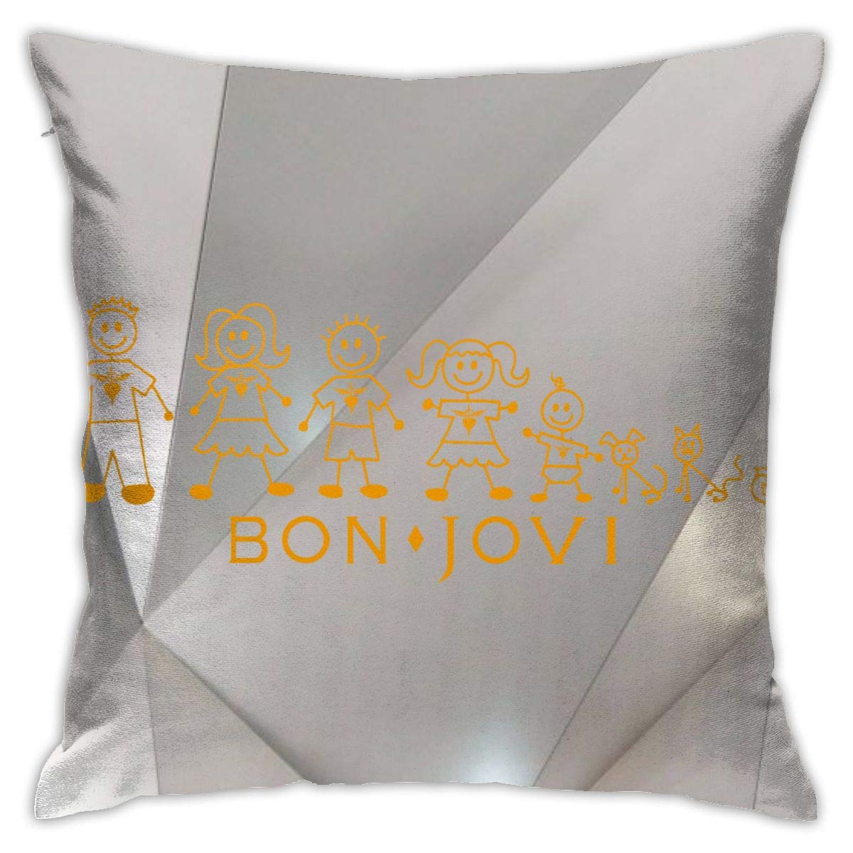 Amazon Com Wushxiao 3d Printing Bon Jovi Pillow Cases 18x18inch