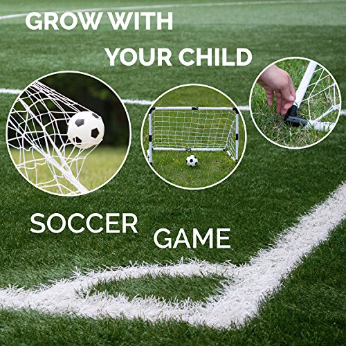 Soccer Game For Kids Outdoor Backyard Lawn Goal Post Kickball Game Set