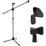 PROEL RSM180 - Asta Professionale per Microfono, treppiede con snodo a ...