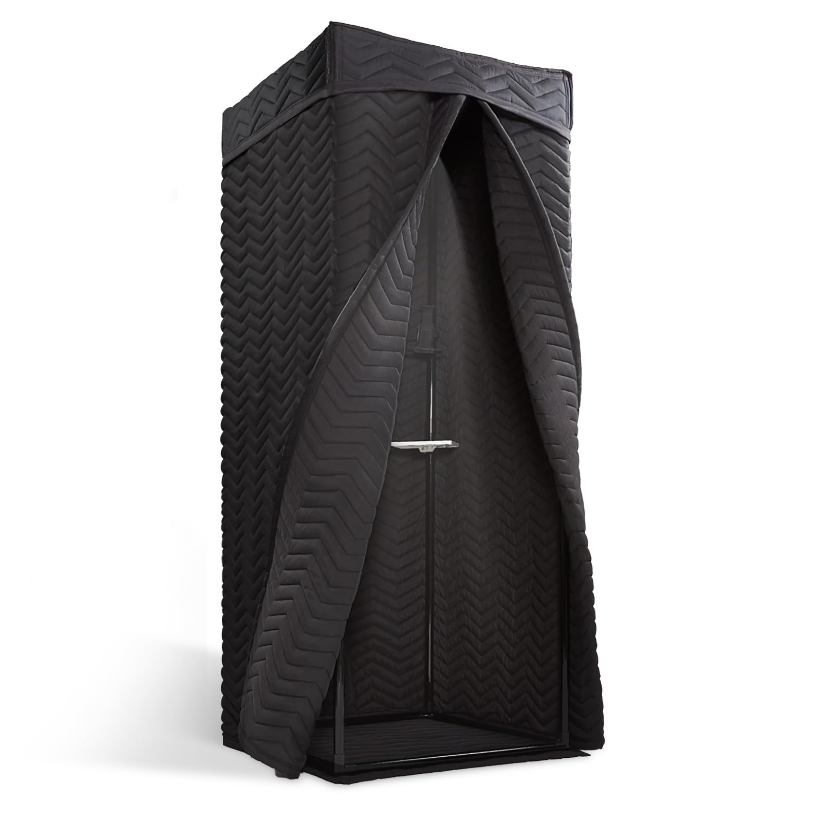 Photo 1 of ****reference****Voctent Portable Vocal Booth - Studio Grade Echo-Free Recording Booth for Voiceover, Podcast & Singing, Home Studio/Sound Isolation Booth with Light & Travel Bag (ZIGZAG-BLK, L)