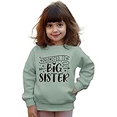 GLIGLITTR Promoted to Big Sister Sweatshirt Toddler Girl Announcement Shirt Outfit Crewneck Pullover Long Sleeve Fall Tops