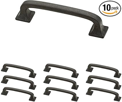 Franklin Brass Soft Iron Pull With Square Feet Cabinet Handles And Drawer Pulls For Kitchen Cabinets And Dresser Drawers 3 Inch 10 Pack P29521k Si B Cabinet Hardware Amazon Com