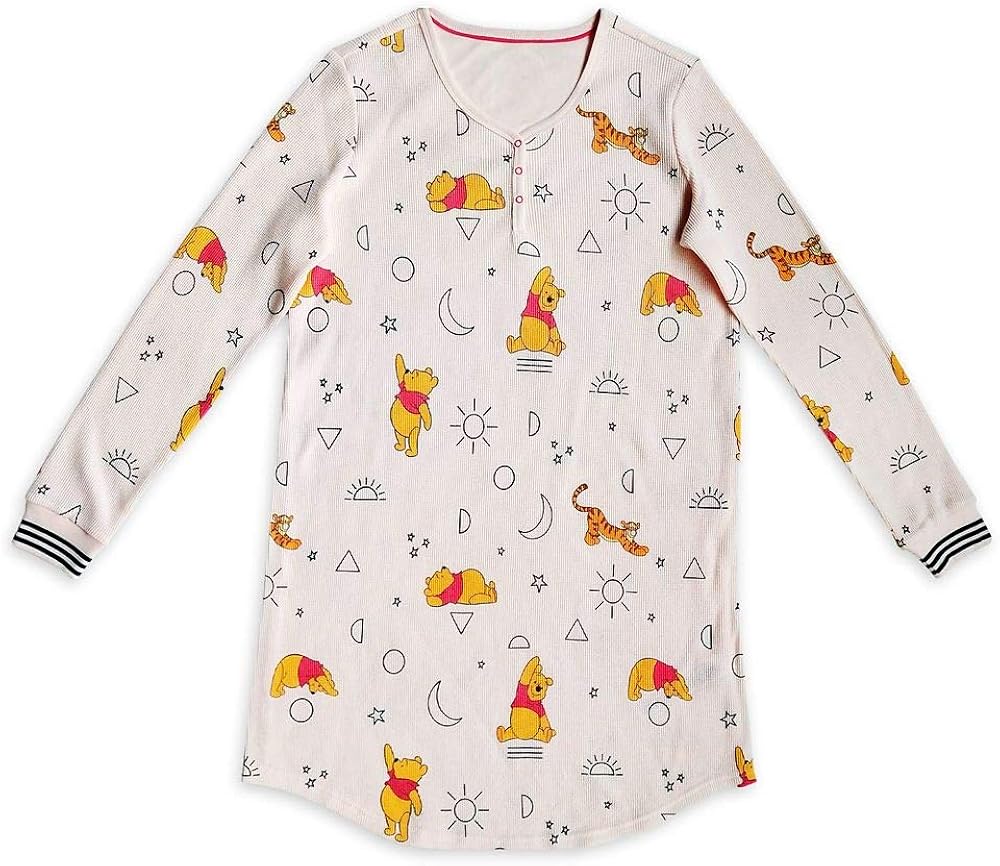 Disney Winnie The Pooh Thermal Knit Nightshirt for Women